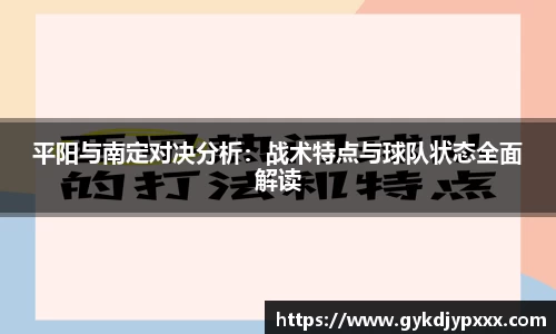 平阳与南定对决分析：战术特点与球队状态全面解读